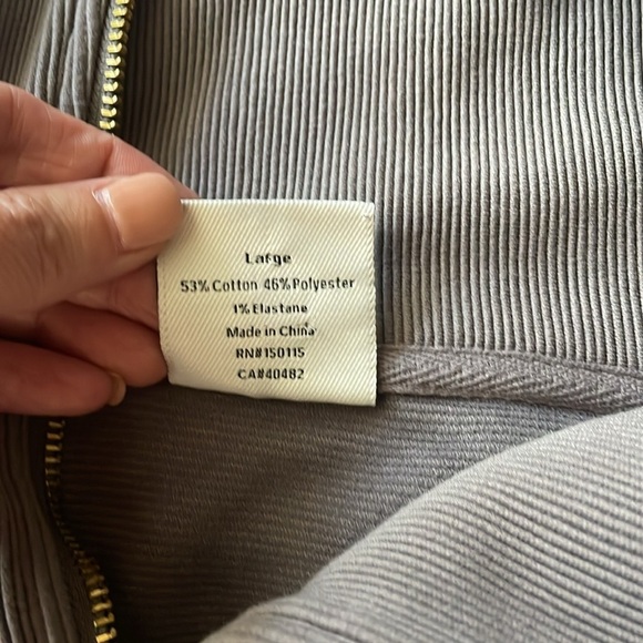 VARLEY Vine Ottoman Half Zip Pullover in Charcoal- LG - Picture 6 of 6